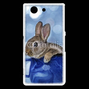 Coque Sony Xperia Z3 Compact Lapin dans un mug bleu