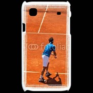 Coque Samsung Galaxy S Match de tennis sur terre battue : service