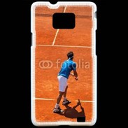 Coque Samsung Galaxy S2 Match de tennis sur terre battue : service