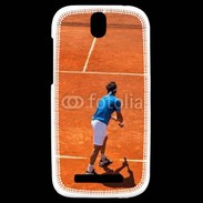 Coque HTC One SV Match de tennis sur terre battue : service