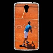 Coque Samsung Galaxy Mega Match de tennis sur terre battue : service
