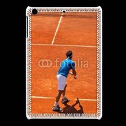 Coque iPadMini Match de tennis sur terre battue : service