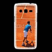 Coque Samsung Galaxy Express2 Match de tennis sur terre battue : service