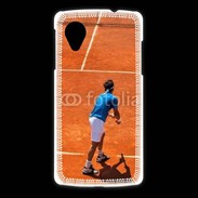 Coque LG Nexus 5 Match de tennis sur terre battue : service
