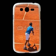 Coque Samsung Galaxy Grand Match de tennis sur terre battue : service