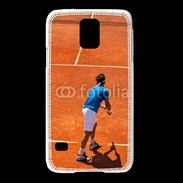 Coque Samsung Galaxy S5 Match de tennis sur terre battue : service