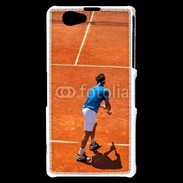Coque Sony Xperia Z1 Compact Match de tennis sur terre battue : service