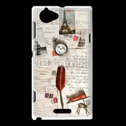 Coque Sony Xperia L Vieilles lettres vintage