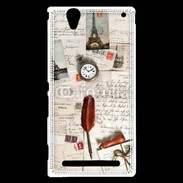 Coque Sony Xperia T2 Ultra Vieilles lettres vintage