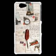 Coque Sony Xperia Z1 Compact Vieilles lettres vintage