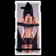 Coque Sony Xperia U Sexy Tattoo Girl