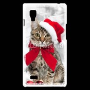 Coque LG Optimus L9 chat de noël 500