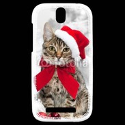 Coque HTC One SV chat de noël 500