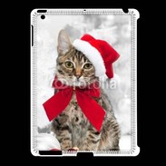 Coque iPad 2/3 chat de noël 500