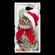 Coque Sony Xperia M2 chat de noël 500