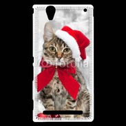 Coque Sony Xperia T2 Ultra chat de noël 500