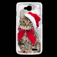 Coque LG L90 chat de noël 500