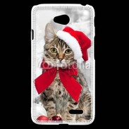Coque LG L70 chat de noël 500