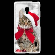 Coque LG F6 chat de noël 500