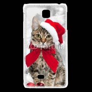 Coque LG F5 chat de noël 500