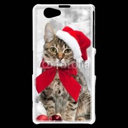 Coque Sony Xperia Z1 Compact chat de noël 500