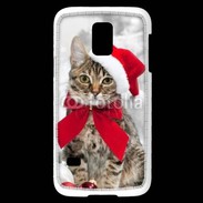 Coque Samsung Galaxy S5 Mini chat de noël 500