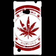Coque Nokia Lumia 720 Red stamp with marijuana leaf