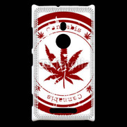 Coque Nokia Lumia 925 Red stamp with marijuana leaf