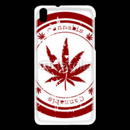 Coque HTC Desire 816 Red stamp with marijuana leaf