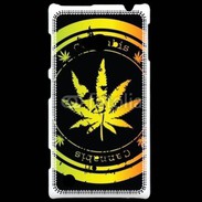 Coque Nokia Lumia 720 Grunge stamp with marijuana leaf