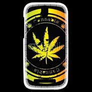 Coque HTC One SV Grunge stamp with marijuana leaf