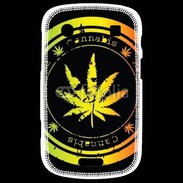 Coque Blackberry Bold 9900 Grunge stamp with marijuana leaf