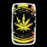 Coque Blackberry Curve 9320 Grunge stamp with marijuana leaf