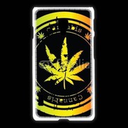 Coque LG L7 2 Grunge stamp with marijuana leaf
