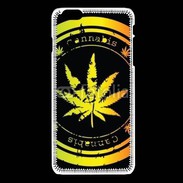Coque iPhone 6Plus / 6Splus Grunge stamp with marijuana leaf