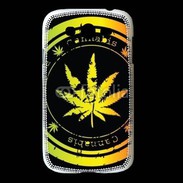 Coque Samsung Galaxy Grand Grunge stamp with marijuana leaf