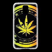 Coque Samsung Galaxy S5 Grunge stamp with marijuana leaf