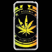 Coque LG G Pro Grunge stamp with marijuana leaf