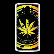 Coque LG G3 Grunge stamp with marijuana leaf