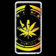 Coque LG G2 Grunge stamp with marijuana leaf