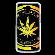 Coque LG L90 Grunge stamp with marijuana leaf