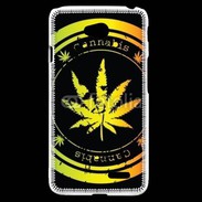 Coque LG L70 Grunge stamp with marijuana leaf