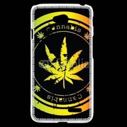 Coque LG L70 Grunge stamp with marijuana leaf
