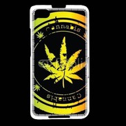 Coque Blackberry Z30 Grunge stamp with marijuana leaf