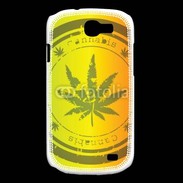 Coque Samsung Galaxy Express Marijuana stamp on rastafarian background