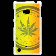 Coque Nokia Lumia 720 Marijuana stamp on rastafarian background