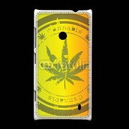 Coque Nokia Lumia 520 Marijuana stamp on rastafarian background