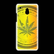 Coque HTC One Mini Marijuana stamp on rastafarian background