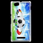 Coque Sony Xperia M Soccer ball, national team flags