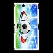 Coque Sony Xpéria Z Ultra Soccer ball, national team flags